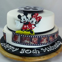 Mickey Mouse Film Reel Cake